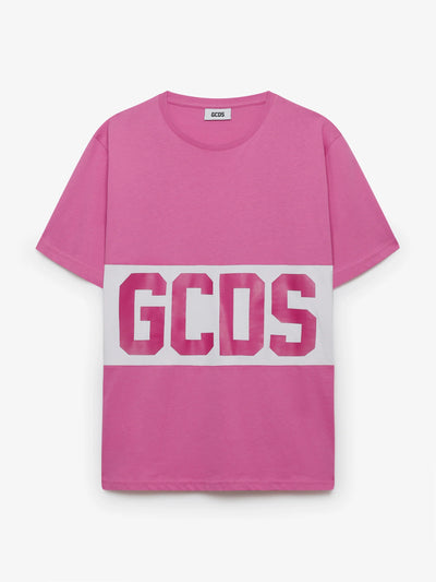 T-shirt band logo GCDS
