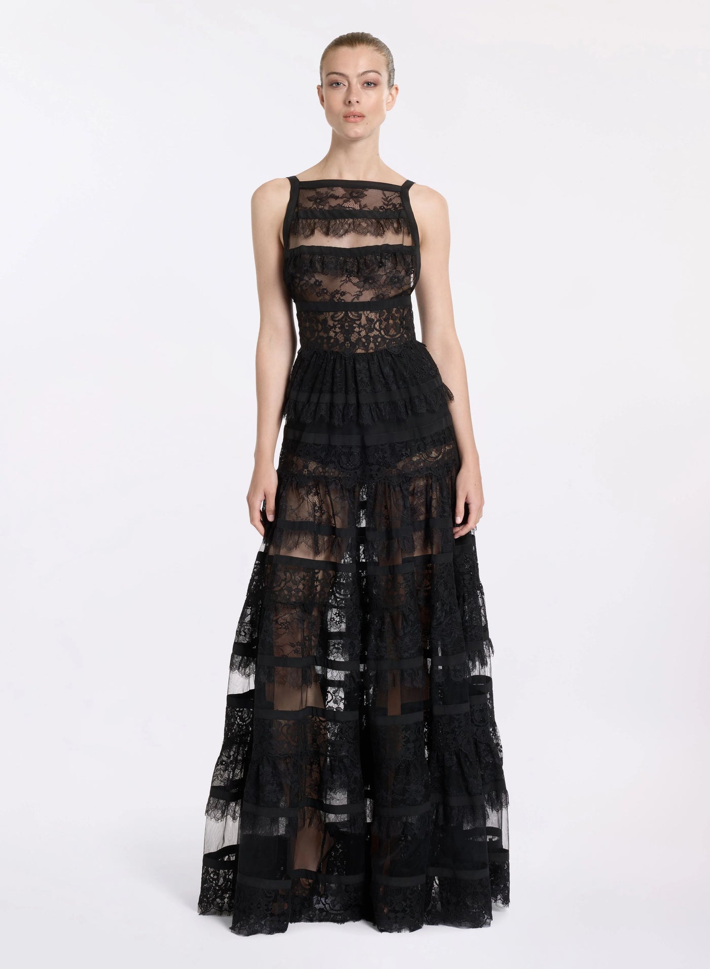 Abito lungo in pizzo Elie saab