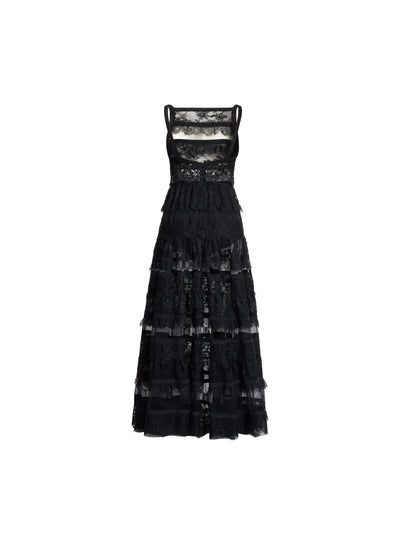 Abito lungo in pizzo Elie saab